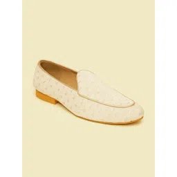 Manyavar Men Printed Velvet Mojaris-picture-38