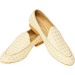 manyavar Men's Georgette Loafers-picture-44