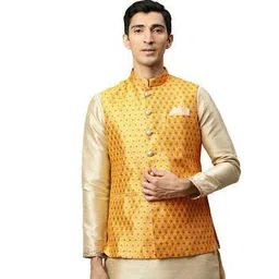 manyavar Nehru Jacket with Woven Pattern-picture-39