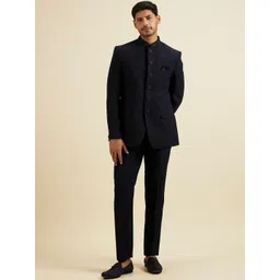 Manyavar Tailored-Fit Single-Breasted Two-Piece Suit-picture-22