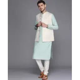 manyavar Textured Nehru Jacket-picture-11
