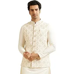 Men's Art Silk Digital Print Nehru Jacket (1pc)-image-29