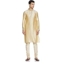 Men's Blended Kurta & Churidar Set (SDES052)-image-27