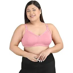 map deal Tshirt Bra Regular and Plus Sizes Bra for Women/Girls, Everyday Cotton Hosiery Bra, Non-Padded & Full Coverage | Adjustable Straps, Wirefree Bra for Girls, Dailyuse-picture-22
