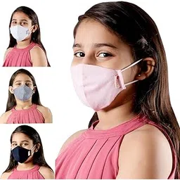 maple MP-006 Anti-Pollution 3 Layer Filtration System Cotton Protective Kid Mask Washable And Reusable Face Mask For Kids Boys And Girl Unisex Multi Colour Assorted-picture-48