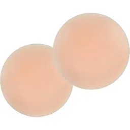 mapperz Adhesive Reusable Nipple Cover for Women's and Girls, Sticky Silicone Nipple Pasties Sticker, Invisible Sticky Breast Petal, Breast Cover Bra Liner, Thin Silicone Bra Pad, Nude Color-picture-32
