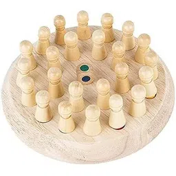 mara bommai Okasta Wooden Memory Match Stick Chess Game, Colorful Memory Chess, 7 cm Chess Board-picture-32