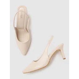 Marc Loire Cream-Coloured PU Pumps-picture-22