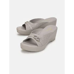 Marc Loire Textured 2 Inch Peep Toes Wedge Heels-picture-35