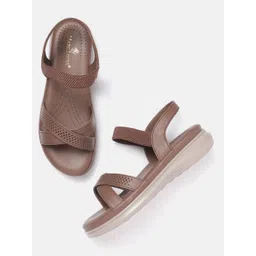 Marc Loire Women Open Toe Flats with Perforated Detail-picture-10