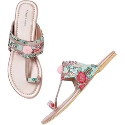 marc loire Women's Slip on Casual Flat Sandals Fashion-picture-14