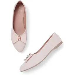marc loire Women's Slip-On Embellished Flat Ballerina Shoes for Casual Wear, Party and Formal Occasions-picture-38