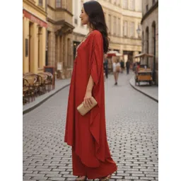 MARC LOUIS Embroidered V-Neck Tunic & Palazzos Co-Ords-picture-33