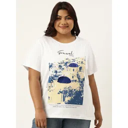 MARCA Bold Plus Size Graphic Printed Round Neck Bio Finish Cotton Regular T-shirt-picture-16