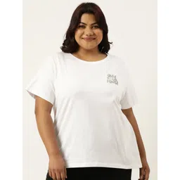 MARCA Bold Plus Size Typography Printed Round Neck Bio Finish Cotton Regular T-shirt-picture-26