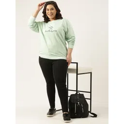 MARCA Bold Women Plus Size Typography Printed Sweatshirt-picture-36