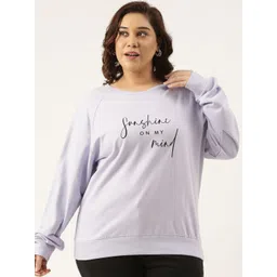 MARCA Bold Women Plus Size Typography Printed  Sweatshirt-picture-33