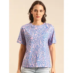 MARCA Disati Abstract Printed Round Neck T-Shirt-picture-25