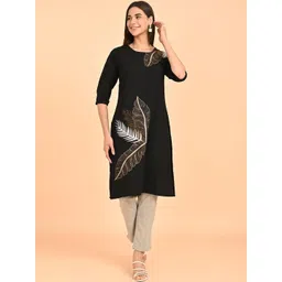 Marcia Women Floral Printed Regular Pure Cotton Kurta with Trousers-picture-37