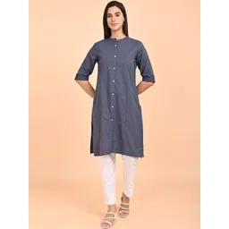 Marcia Women Regular Pure Cotton Kurta with Trousers-picture-32