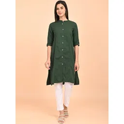 Marcia Women Regular Pure Cotton Kurta with Trousers-picture-33