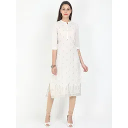 Marcia Women White Ethnic Motifs Kurta-picture-40