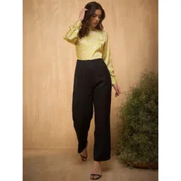 Marie Claire Abstract Printed High Neck Basic Jumpsuit-picture-35