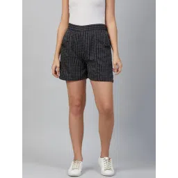 Marie Claire Black Check Shorts-picture-35