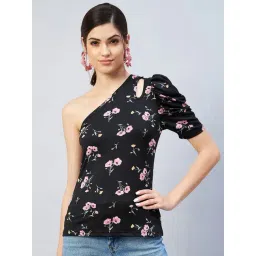 Marie Claire Black Floral Print Top-picture-37