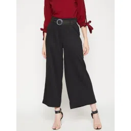 Marie Claire Black High Rise Straight Fit Parallel Trousers-picture-21