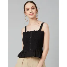 Marie Claire Black Peplum Top-picture-40