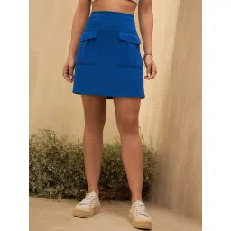 Marie Claire Blue Mini Skirt-picture-17