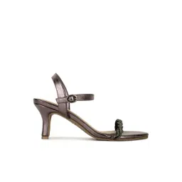 Marie Claire by Bata Women's Gun Metal Ankle Strap Stilettos-picture-37