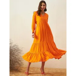 Marie Claire Orange Maxi Dress-picture-10