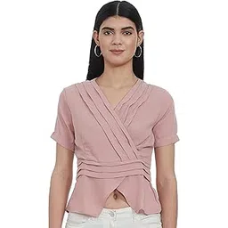 marie claire Women's Solid Regular Fit Blouse-picture-19