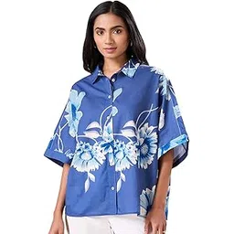 marigold lane by pantaloons Women's Floral Boxy Fit Shirt-picture-12