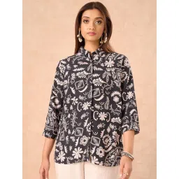 Marigold Lane Black Regular Fit Printed Shirt-picture-32
