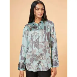 Marigold Lane Blue Printed Shirt-picture-37