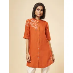 Marigold Lane Floral Embroidered Cotton Tunic-picture-21