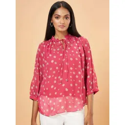 Marigold Lane Pink Cotton Printed Top-picture-20