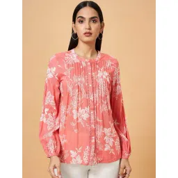 Marigold Lane Pink Floral Print Top-picture-36