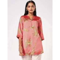 Marigold Lane Pink Printed A Line Short Kurti-picture-32