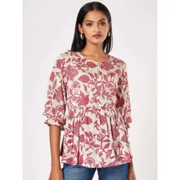 Marigold Lane Pink Printed Top-picture-21