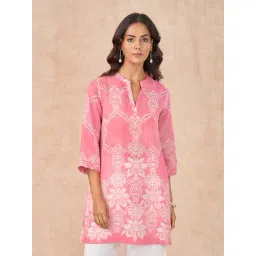 Marigold Lane Pink Regular Fit Printed Kurti-picture-18