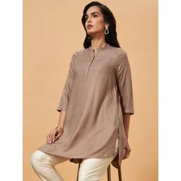 Marigold Lane Self Design Mandarin Collar Tunic-picture-38