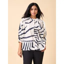 Marigold Lane White Regular Fit Printed Top-picture-26