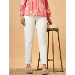 Marigold Lane Women Mid Rise Cropped Trousers-picture-33