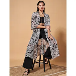 Marigold Lane Women Printed Longline Shrug-picture-15