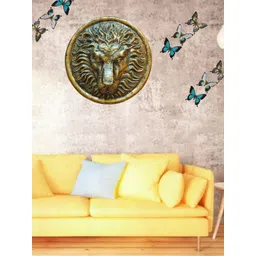 Mariner's Creation Gold-Toned Lion Face Wall Decor-picture-31