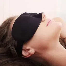 MARK AMPLE Blind Sleeping Eye Mask Slip Night Sleep Eye black 3D Cotton Cover Super Soft & Smooth Travel Masks for Men Women Girls Boys Kids-picture-43